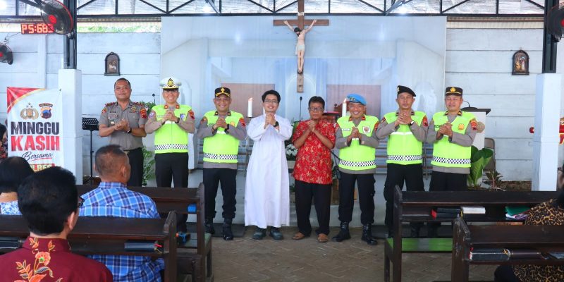 Perkuat Sinergi Antarumat Beragama, Polres Pekalongan Gelar Minggu Kasih di Karanganyar