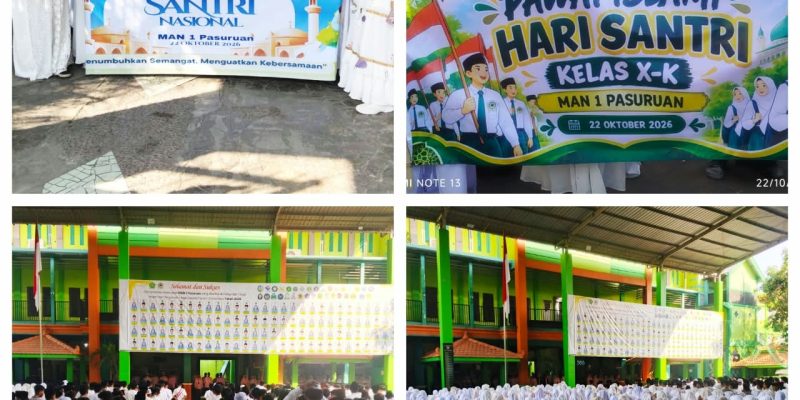 Khusyuk! MAN 1 Pasuruan Gelar Upacara Peringatan Hari Santri Nasional 2026, Kepala Madrasah Ajak Siswa Teladani Perjuangan Santri
