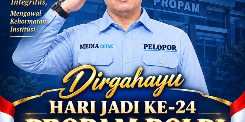 PT Media Pelopor Indonesia Ucapkan Selamat Hari Jadi ke-24 Propam Polri