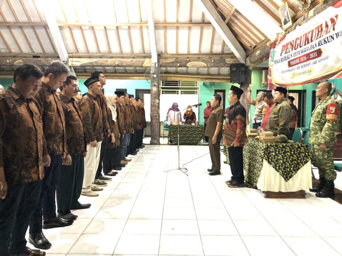 Lantik 50 Pengurus RT/RW Periode 2026–2031, Kades Sidokerto Dorong Desa Mandiri